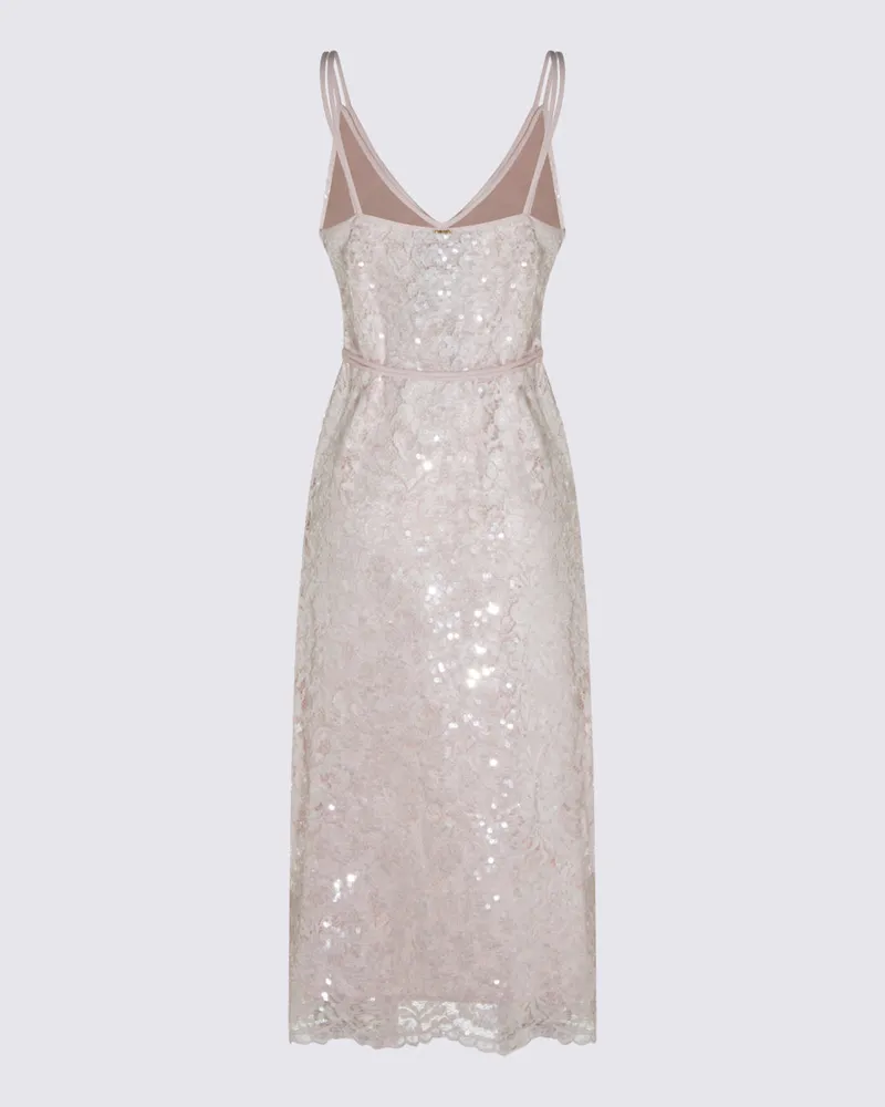 Twin-Set Women's Dresses Sabbia Rosa Beige