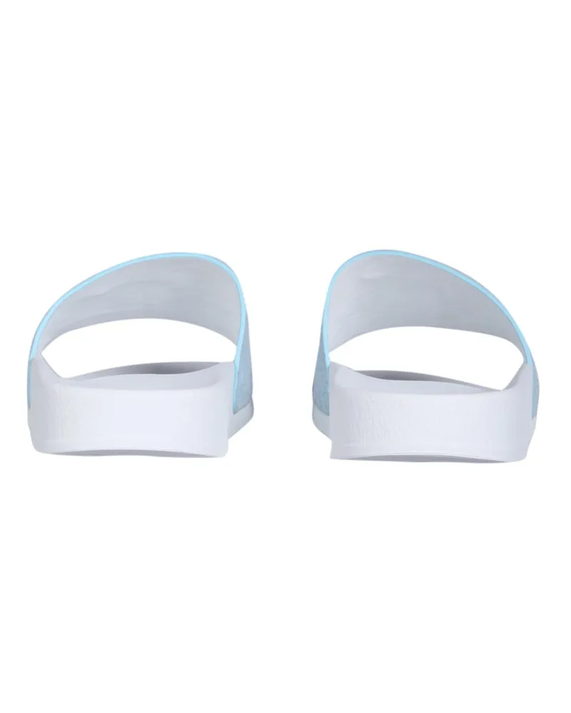 Giuseppe Zanotti Logo-Detail Leather Slide Sandals — Blue Blue