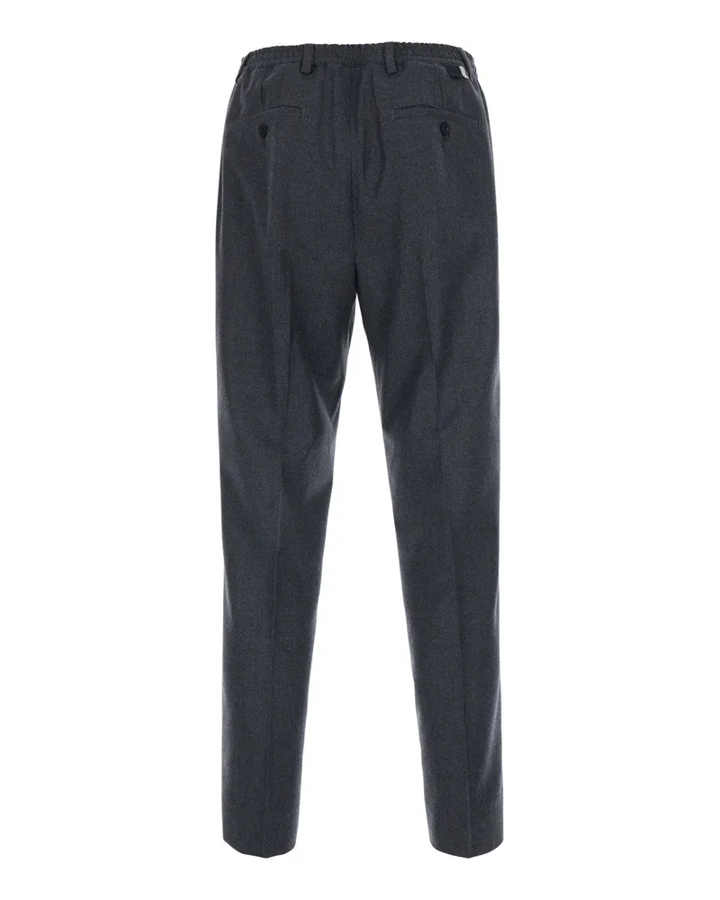 Low Brand Men's Straight-Leg Trousers Oversease Grey Technical Fabric Gray