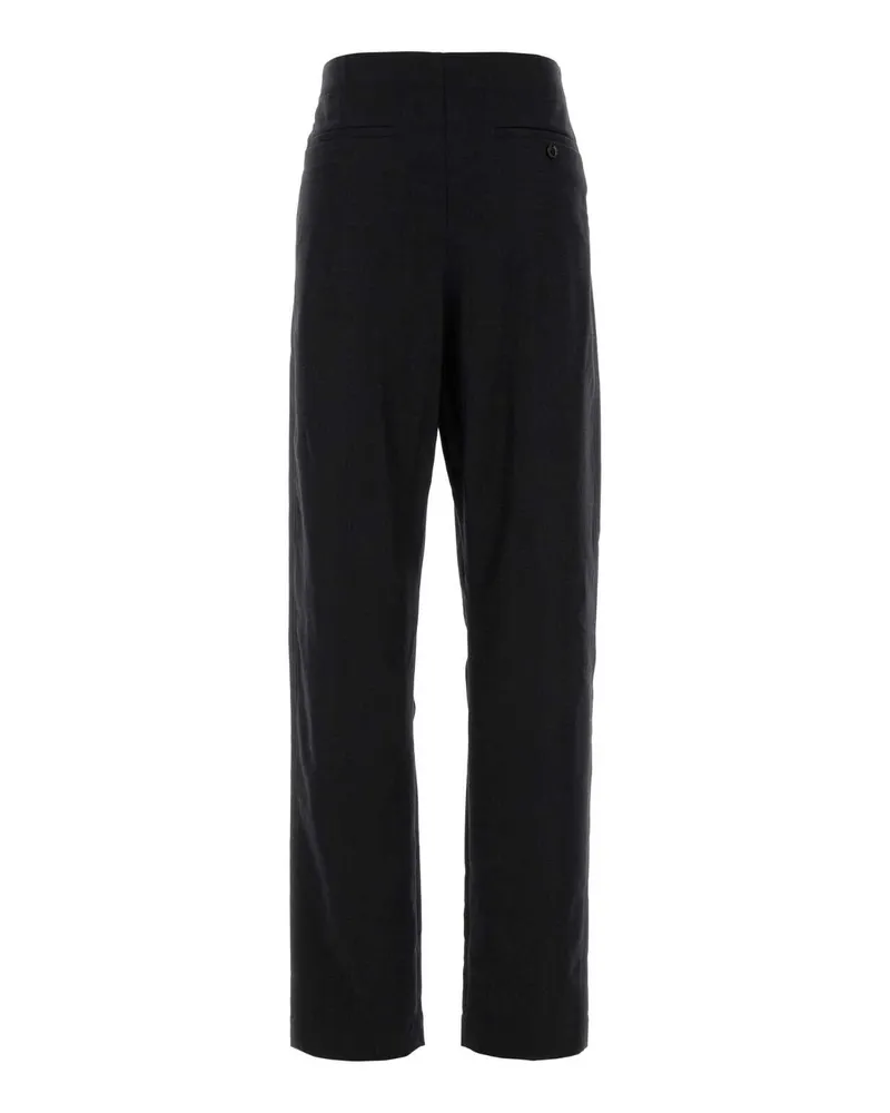 Christophe Lemaire Pa1222lf1158 Mu190 Anthracitegrey Exterior: Cashmere Nylon Wool Pantaloni Trousers Gray