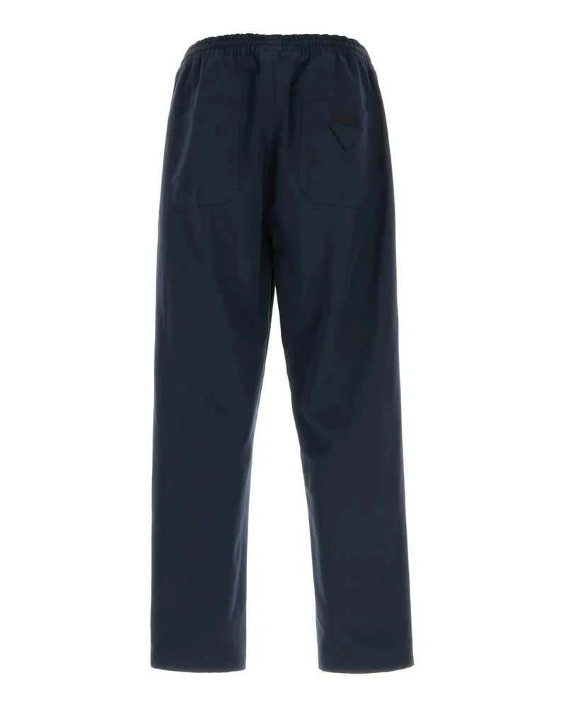 Prada Men's Cotton Trousers Navy Navy
