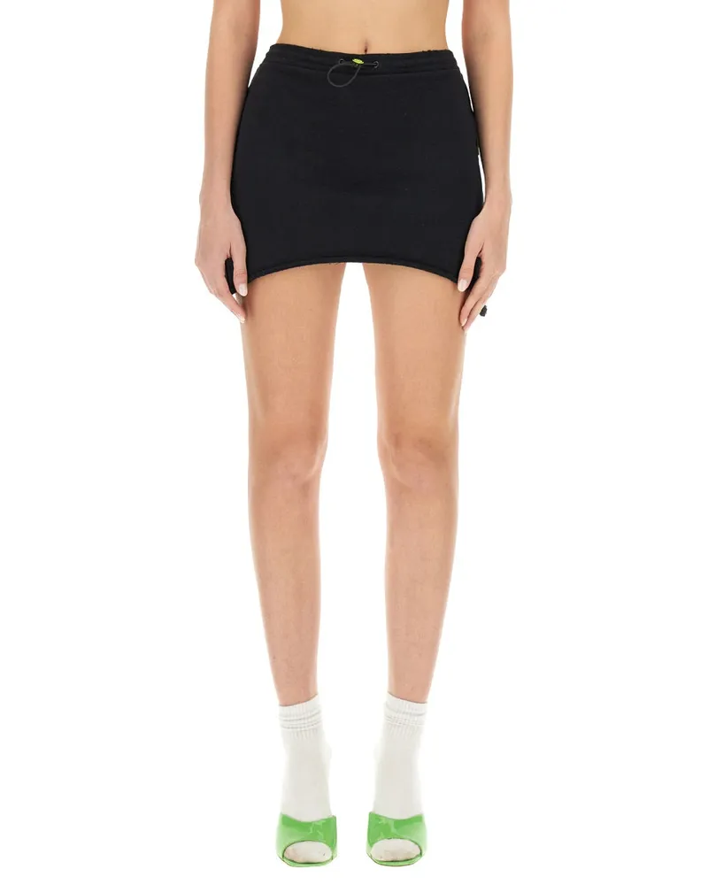 BARROW Cotton Mini Skirt — Black Black