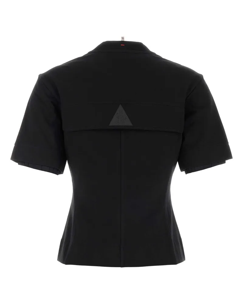 Moncler Women's Black Stretch Cotton T-Shirt 999 Black