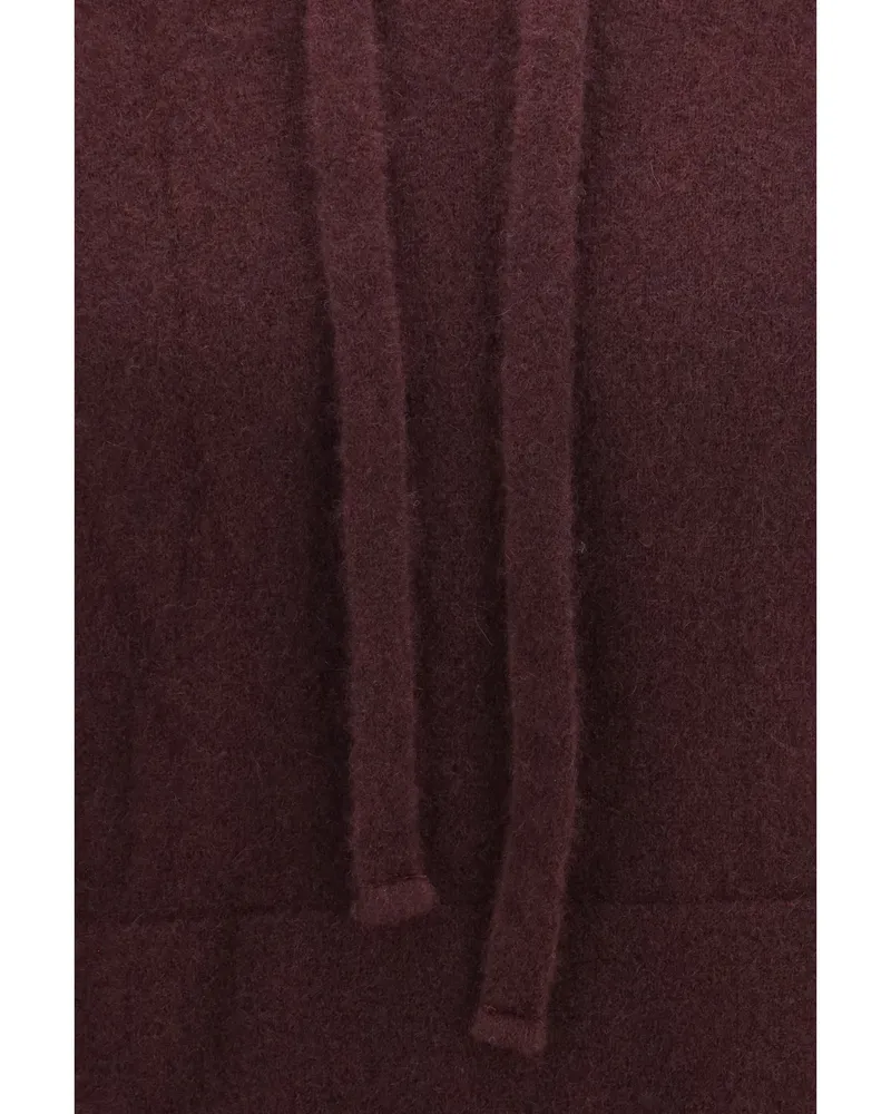 Laneus Cashmere and Silk Hooded Sweater — Purple Purple