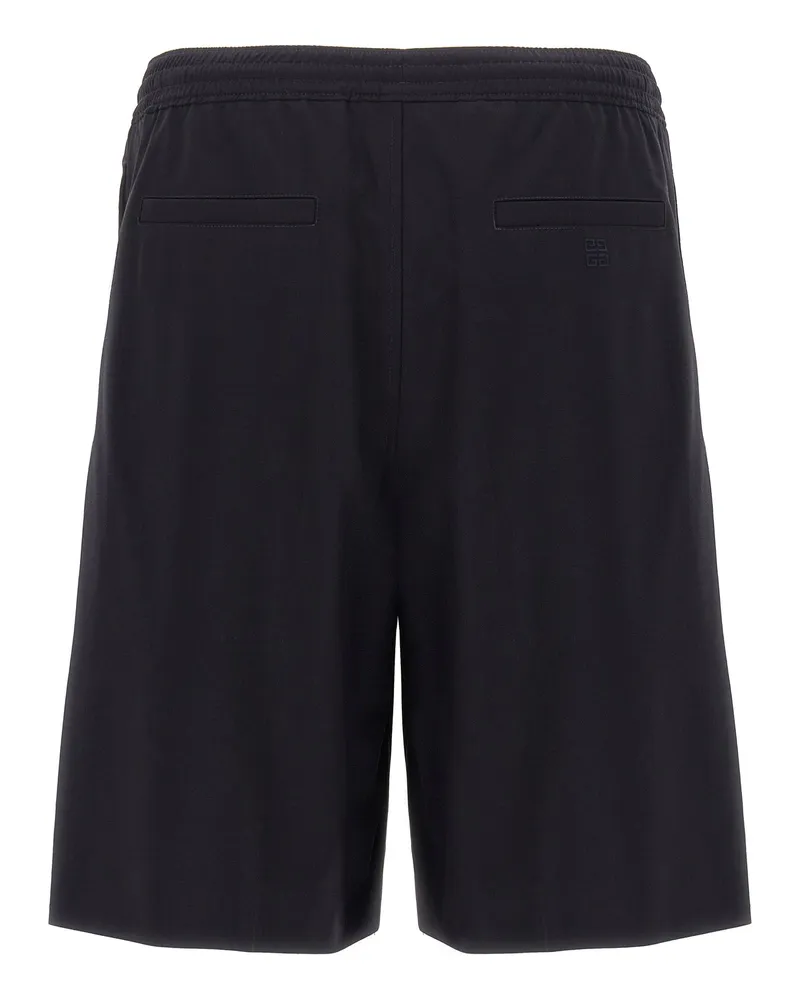 Givenchy Men's Blue Elastane Bermuda Shorts Black