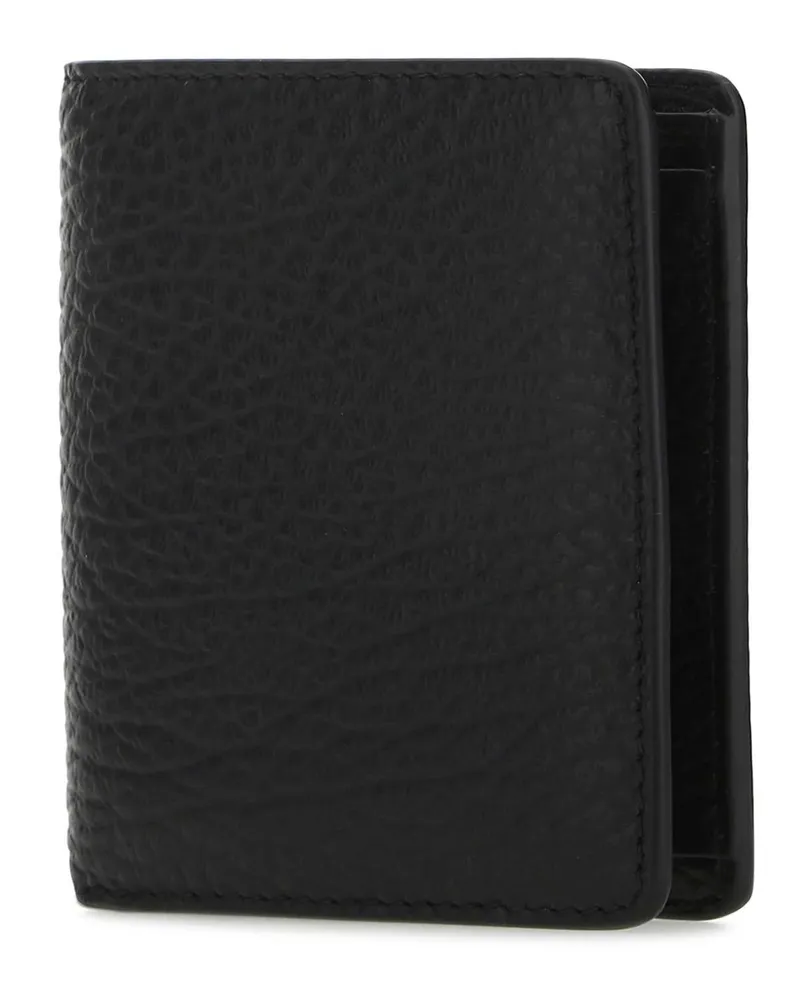 Maison Margiela Women's Black Leather Wallet T8013 Exterior: Portafogli Black