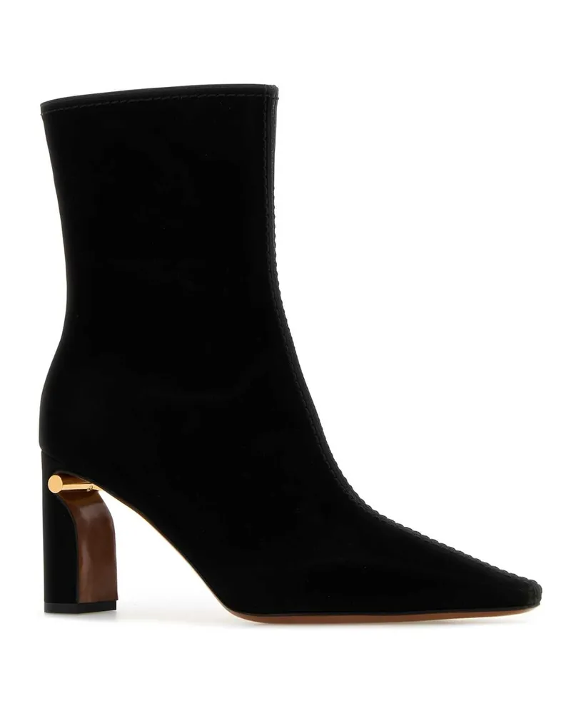 Alexander McQueen 826515w4abg 1084 Blackgold Stivali Boot Black