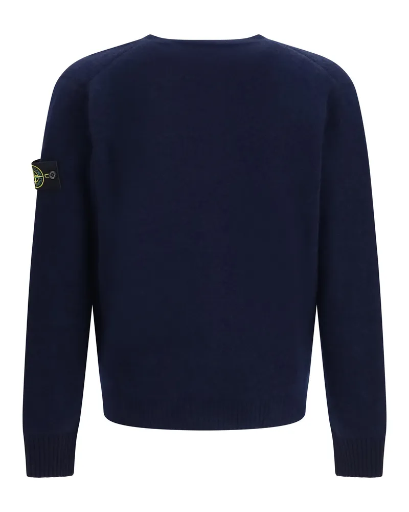 Stone Island Alpaca and Wool-Blend Cardigan — Blue Blue