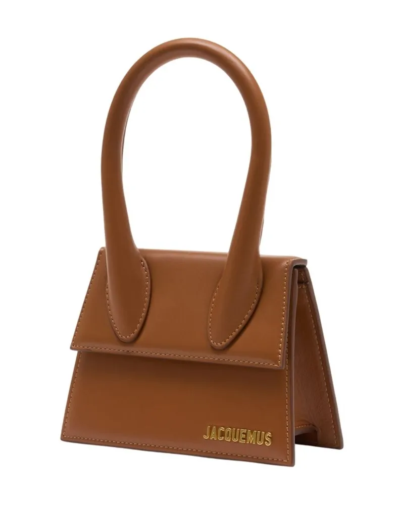 Jacquemus Women's Le Chiquito Moyen -  Leather Brown Bags Handbags-Purses Brown