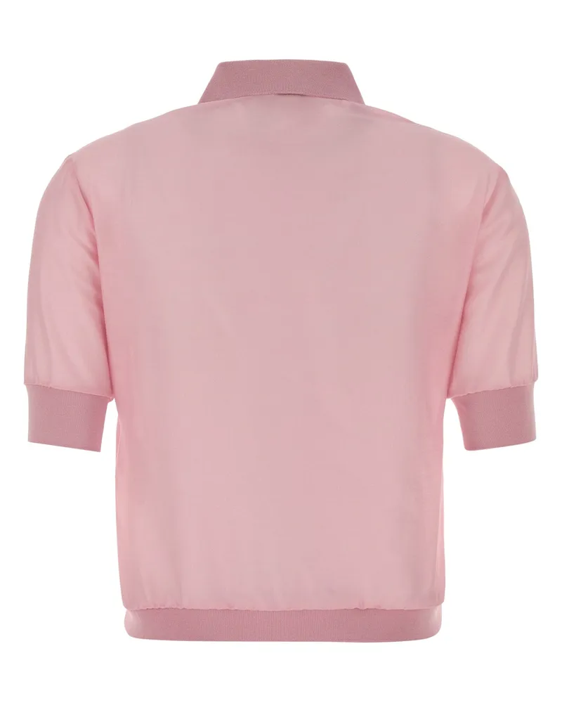 Jacob Cohën Women's Wool-Silk Blend Polo Pink Pink