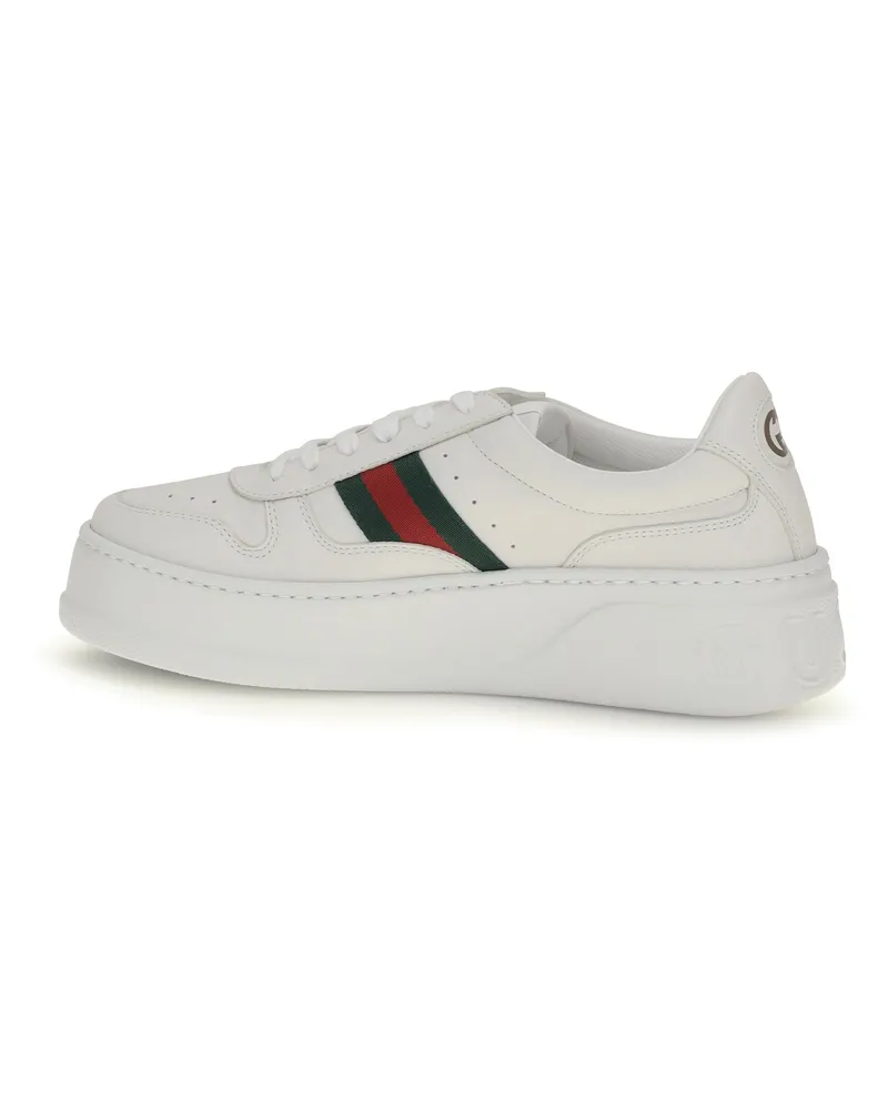 Gucci Women's Sneakers Oversized Sole White-Green White-Green-White Trainers White/green/white White