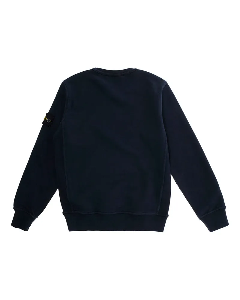 Stone Island Logo-Patch Crewneck Sweatshirt — Navy Navy
