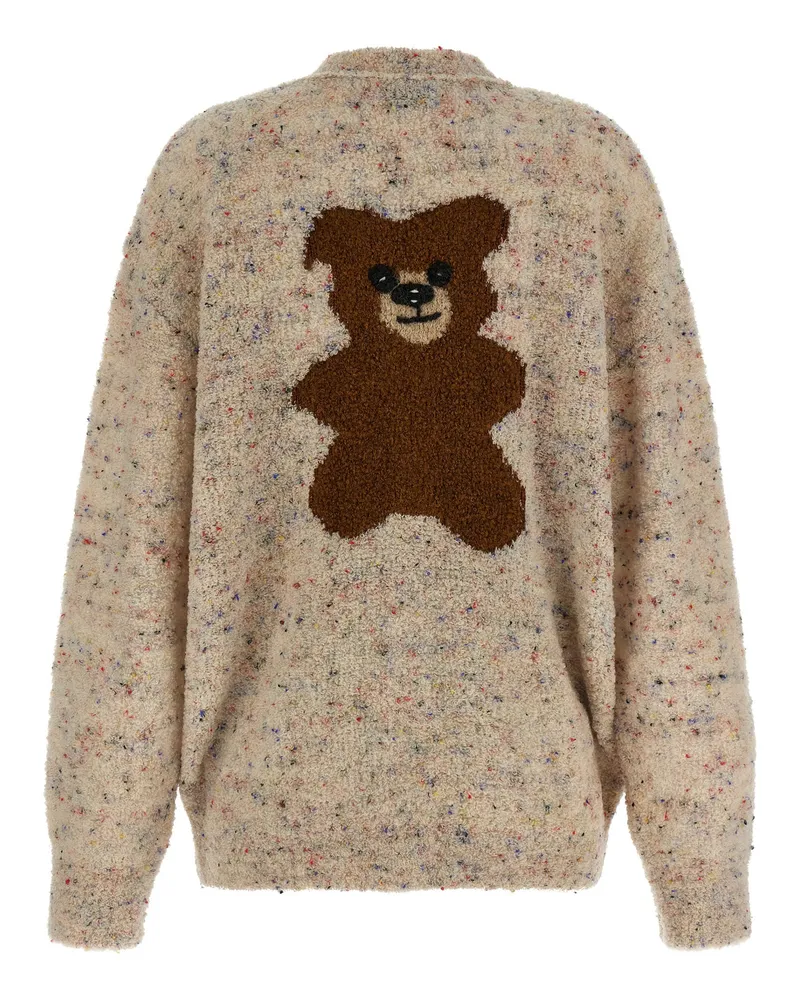 Moschino Bouclé Mélange Virgin Wool Cardigan 