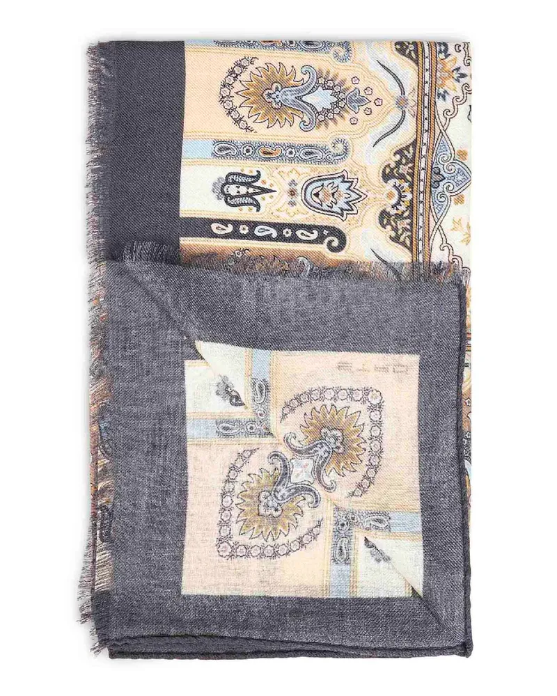 Etro Women's Scarf Wool-Silk Multicolour Scarfs Multicolor