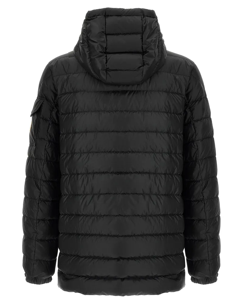 Moncler Men's Black Polyamide Parka Clothing Black