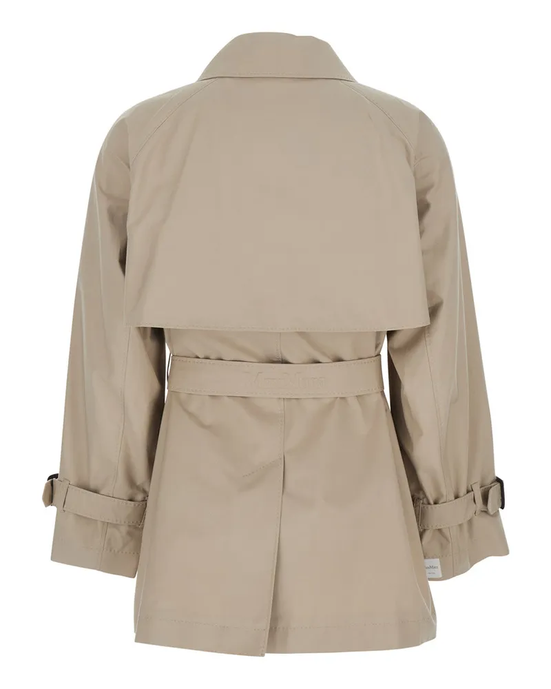 Max Mara Women's Trench Coat Calle Beige Cotton Polyester Beige