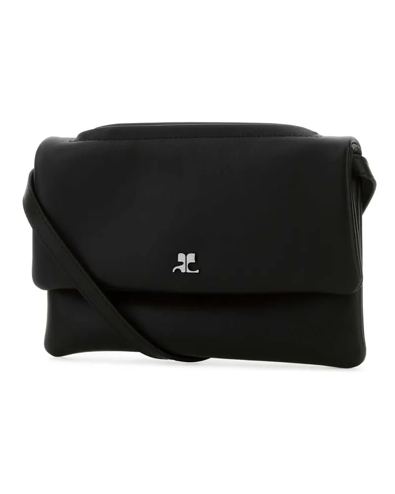 Courrèges Women's Black Leather Shoulder Bag Borse A Tracolla Black