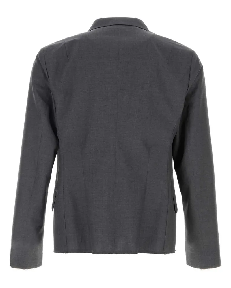 Jil Sander Men's Virgin Wool Blazer Gray Blazers Gray
