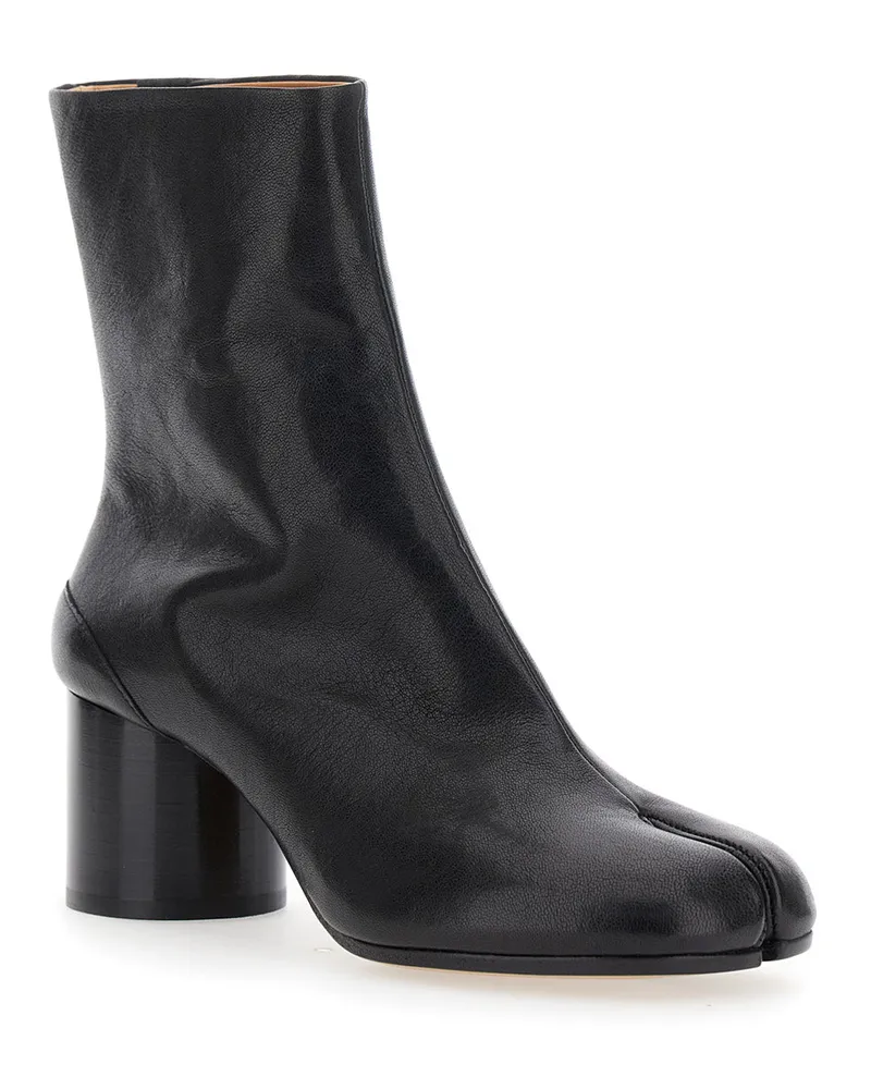 Maison Margiela Women's Boots Tabi Toe Black Leather Sheep Black
