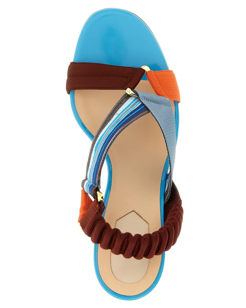 Fendi Colibrì Sandal Heel — Blue Blue