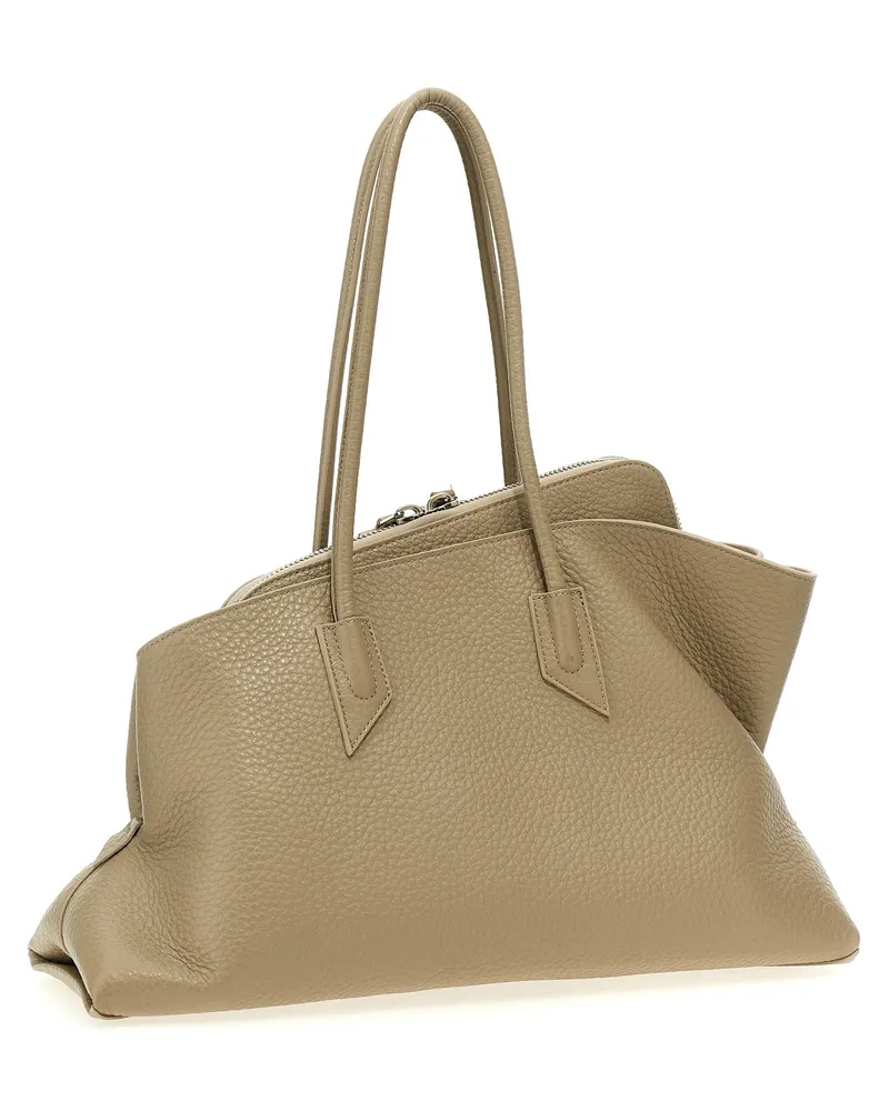 ATTICO Women's Beige Calfskin Shoulder Bag Beige