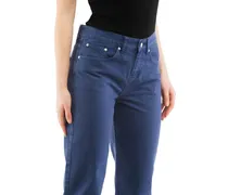Cotton Straight-Leg Jeans — Blue