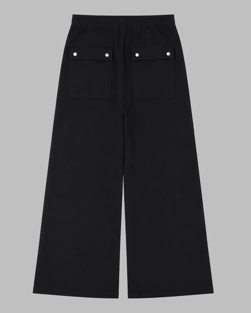 DRKSHDW by Rick Owens Men's Trousers Geth Belas Black Cotton Black