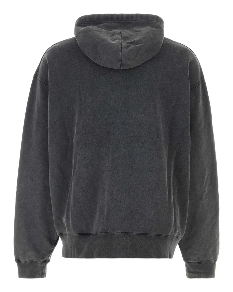 Balenciaga Washed Black-White T Cotton Felpe Black/white Sweater Black