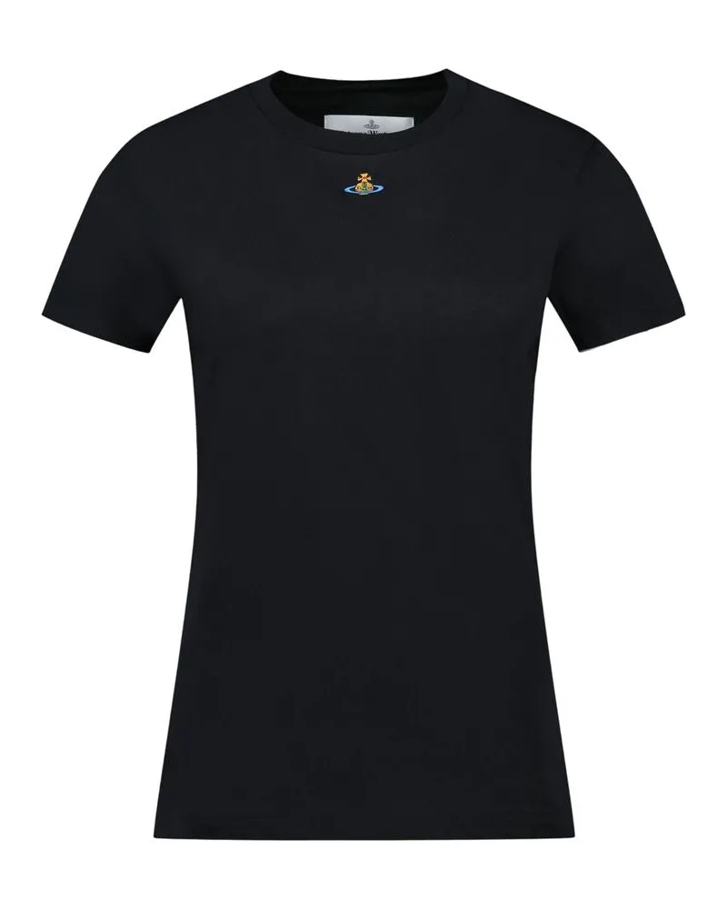 Vivienne Westwood Unisex Orb Peru T-Shirt Black Cotton Black