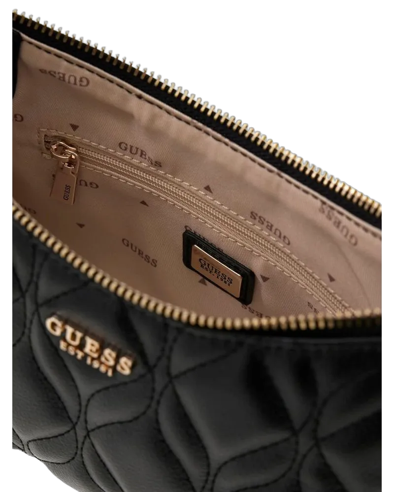 Guess Women's Shoulder Bag Black Polyurethane Shoulder-bags Black