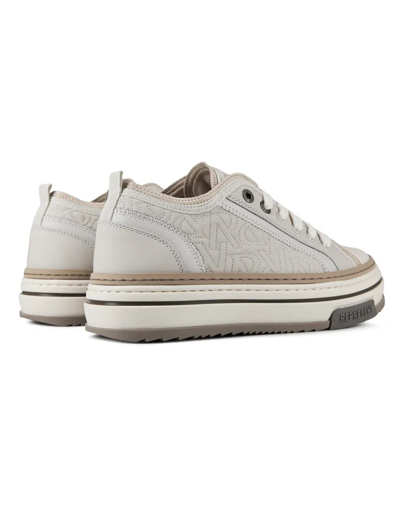 REPRESENT Men's Htn X Low Sneakers White Shoes White