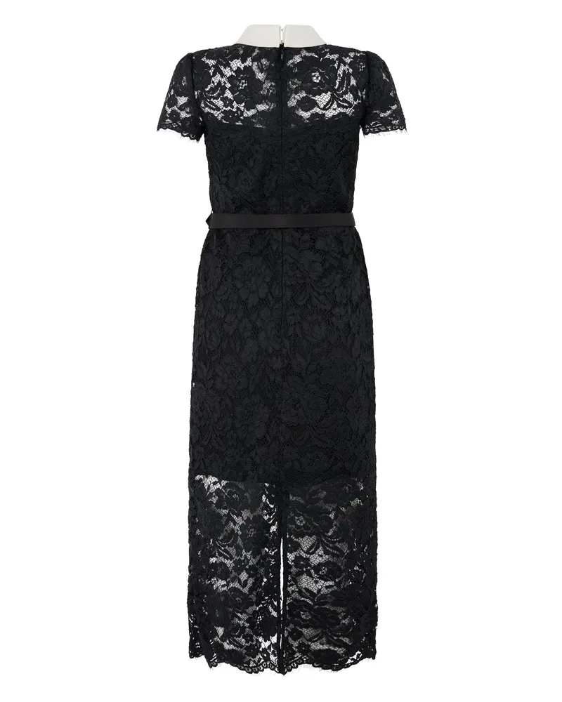 Self-Portrait Black Lace Dress — Black Black