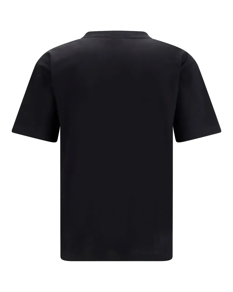 Valentino Garavani Men's Panther Print Cotton T-Shirt Nero-Giallo T-Shirts Nero/giallo And Polos Black