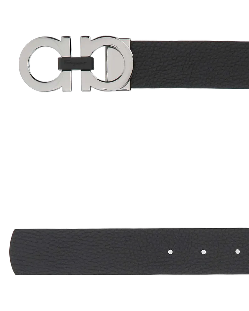Ferragamo Nerohickory Cinture Belt Black