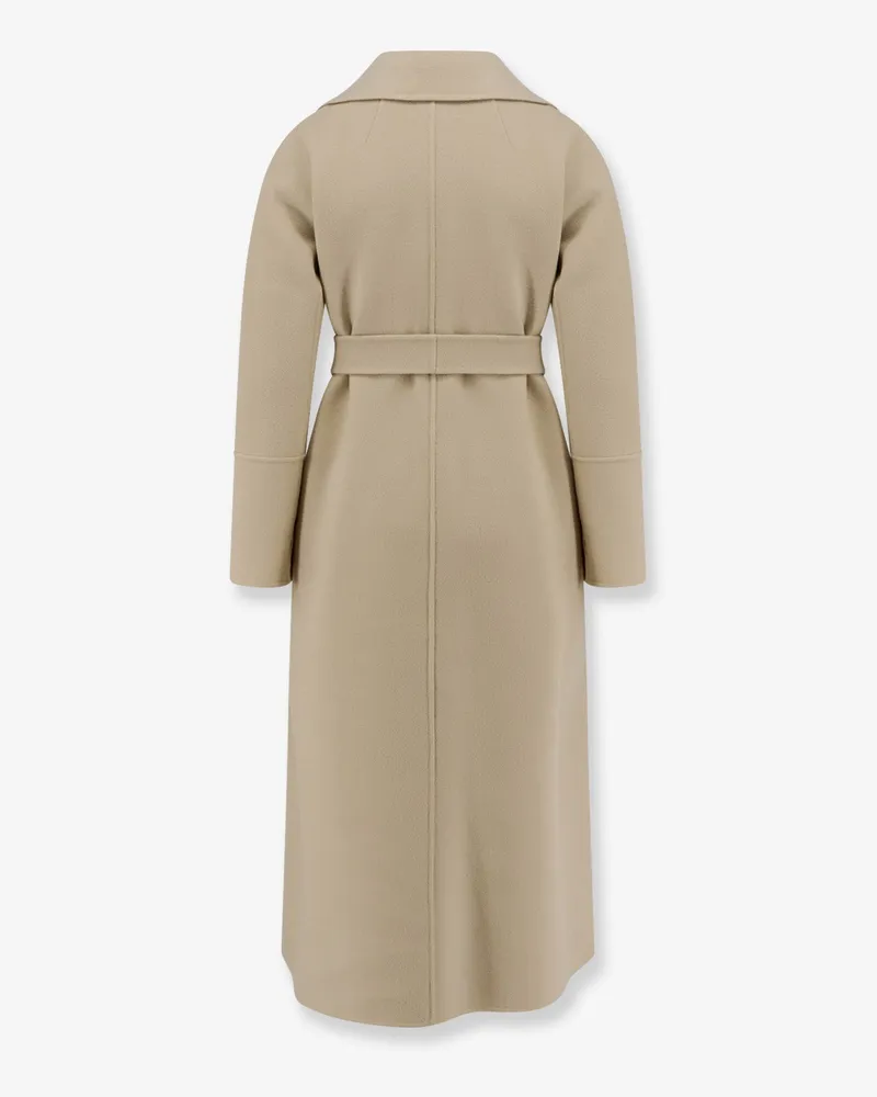Max Mara Women's Double-Face Virgin Wool Coat White White