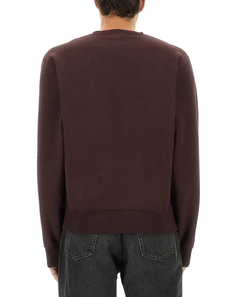 Saint Laurent Cassandre Sweatshirt — Burgundy Burgundy