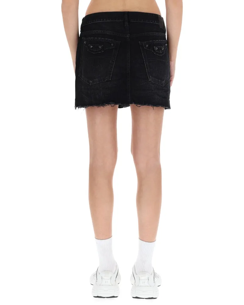 Balenciaga City Miniskirt — Black Black