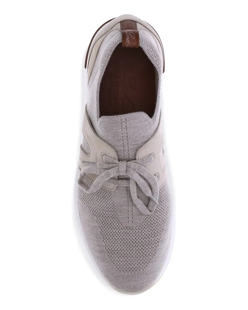 Loro Piana Women's Sneakers Flexy Walk Beige Melange Trainers Beige