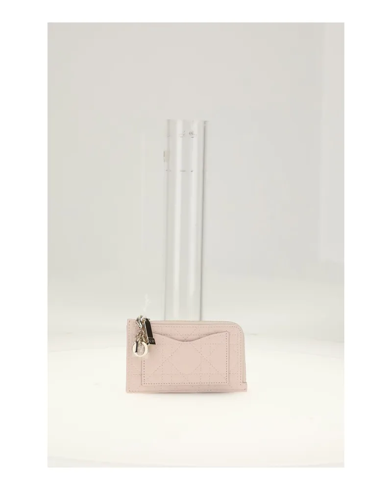 Dior Women's Wallet Rose Lambskin (ovis Aries) & Purses Rose