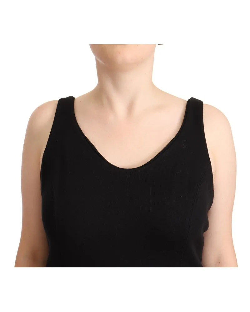 Ermanno Scervino Cotton-Modal Blend Tank Top — Black Black