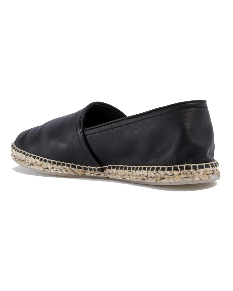 Ferragamo Men's Lamar Gancini Logo Espadrilles Black Shoes > Loafers & Sandals Black
