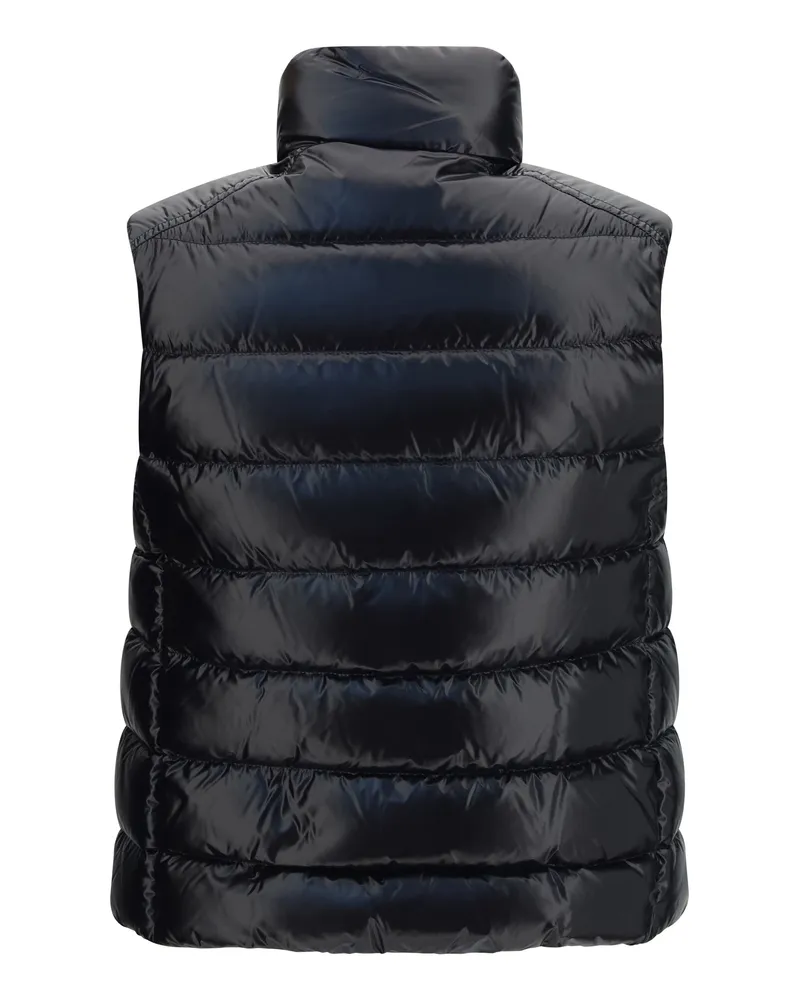 Moncler Women's Down-Filled Vest Frelon Black Outer Polyamide Blazers Jacket Black