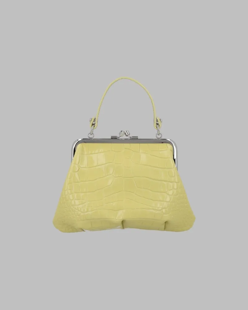 Vivienne Westwood Granny Frame Top Handle Bag — Yellow Yellow