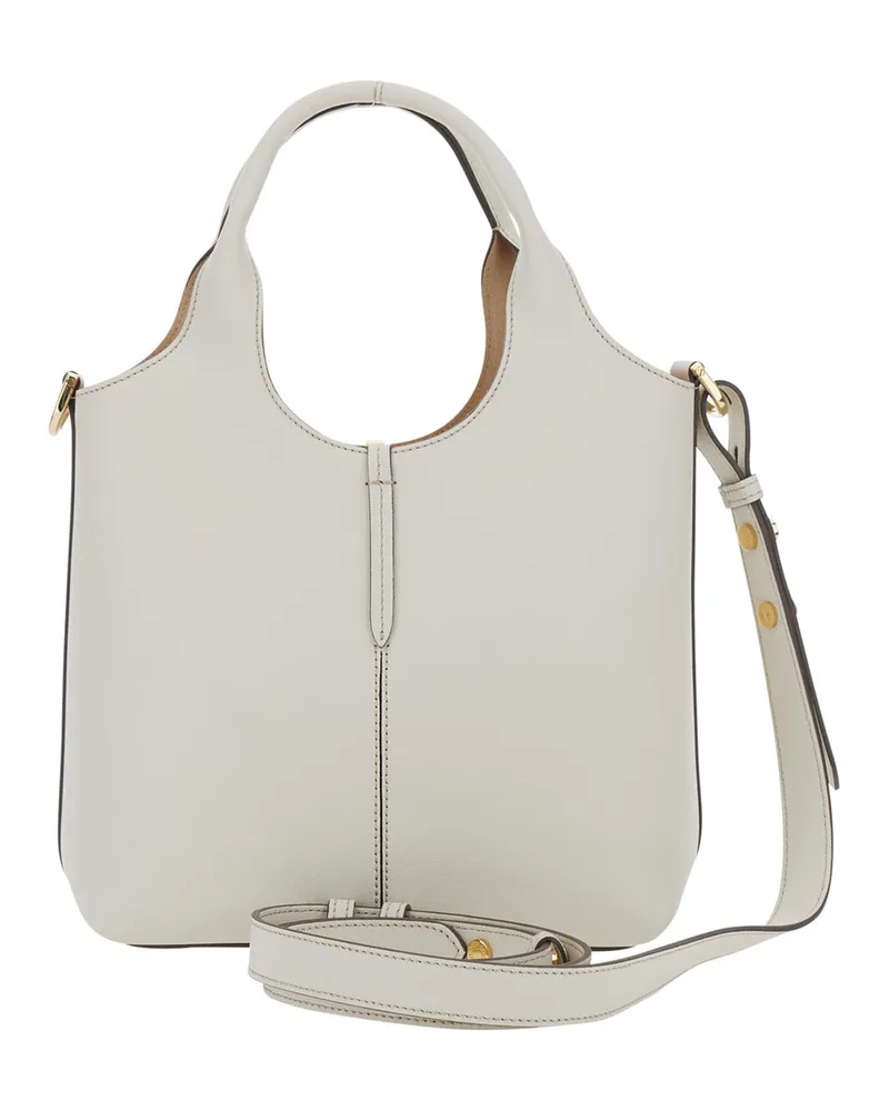 TOD'S Women's Handbag White Leather Handbags Hand Bags White