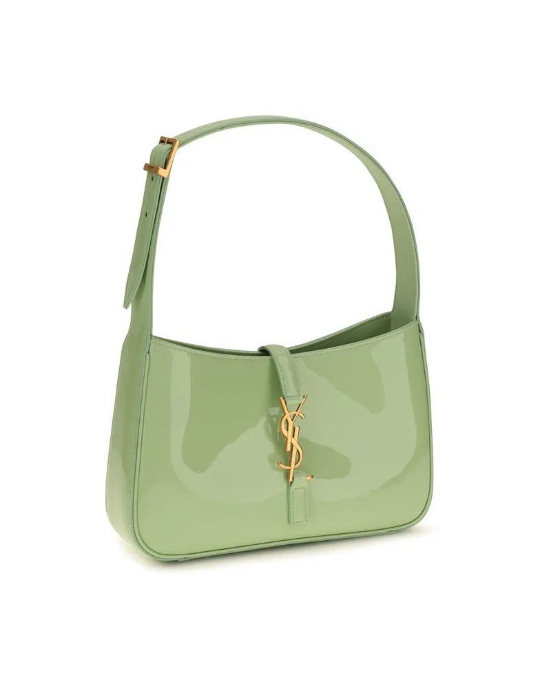Saint Laurent Women's Bicolor Calf Leather Bos Taurus Shoulder Bag Green