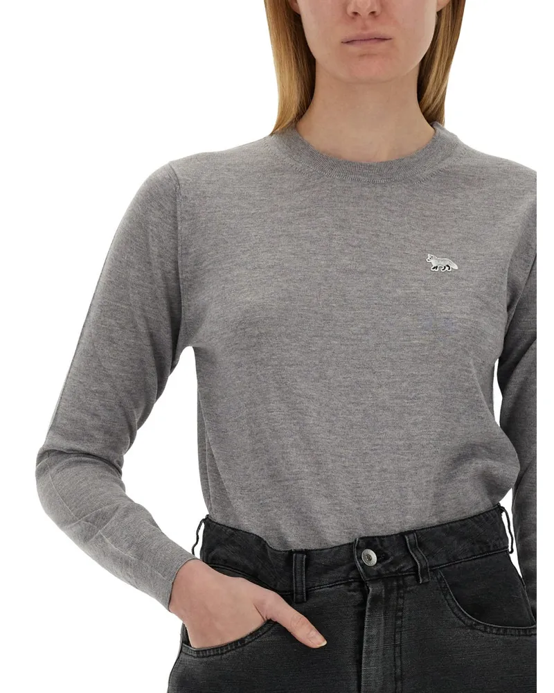 Kitsuné Baby Fox Sweater — Gray Gray