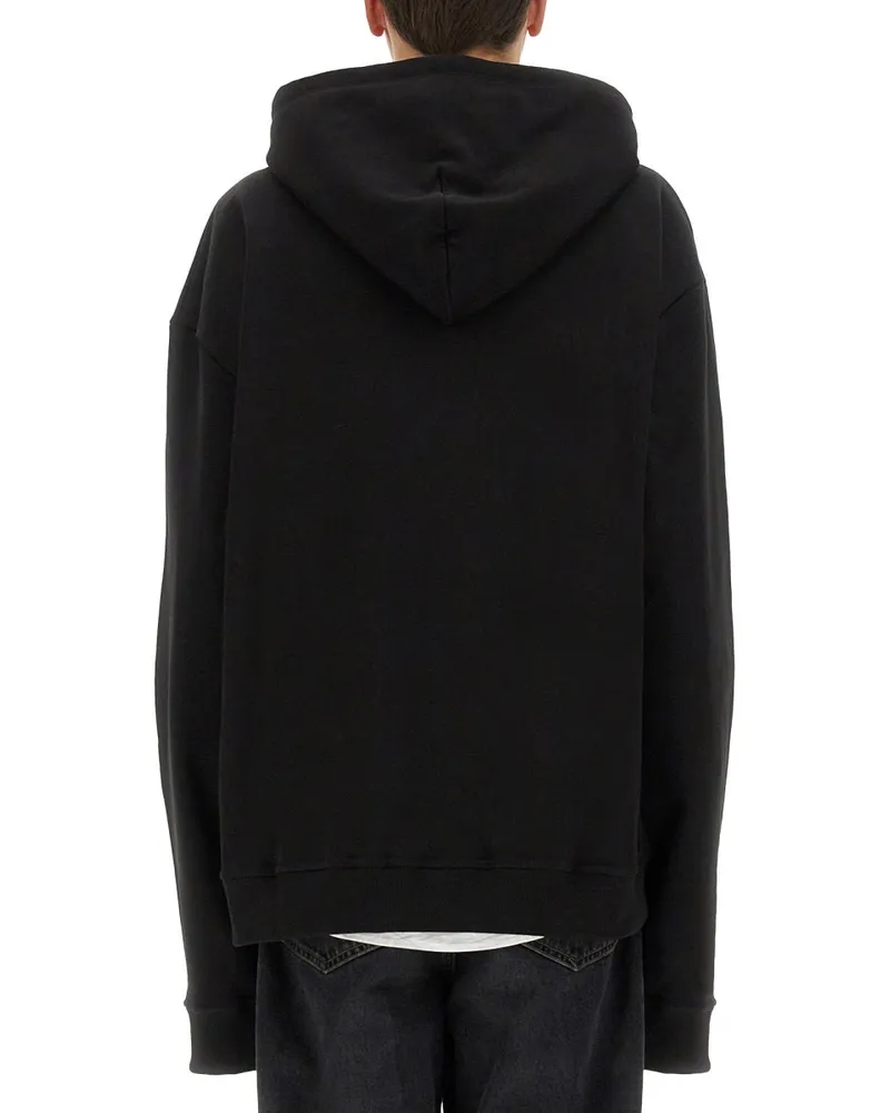 IH NOM UH NIT Dobermann Print Cotton Sweatshirt — Black Black