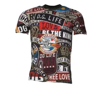 Men's Multicolor Graphic Print Cotton Crew Neck T-Shirt