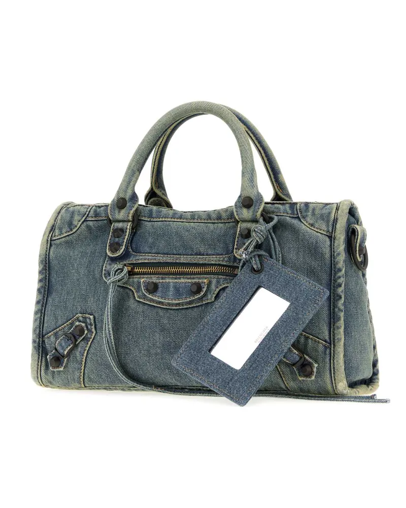 Balenciaga Le City Top Handle Bag — Blue Blue