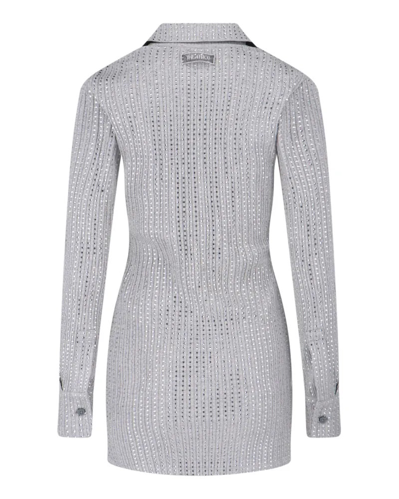 ATTICO Women's Dresses Grey Cotton Gray